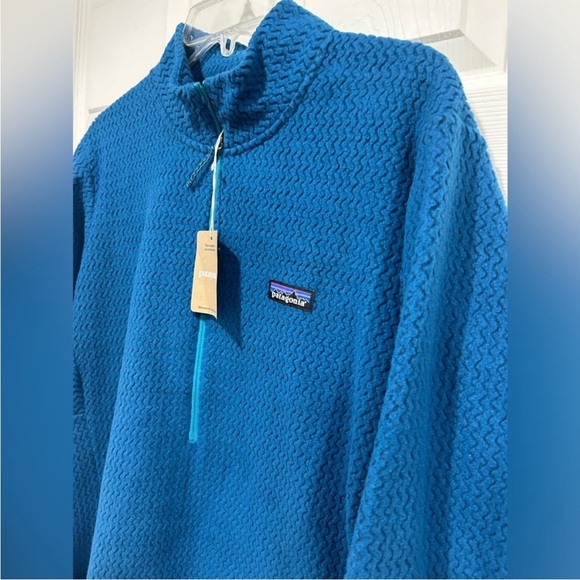 Patagonia Women's Large R1 Air 1/2-Zip Pullover Lagom Blue Jacket NWT Half Zip - Picture 2 of 12